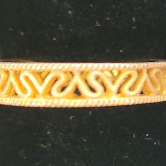 18kt Gold over Sterling Silver Stackable Ring - Picture 2 of 3